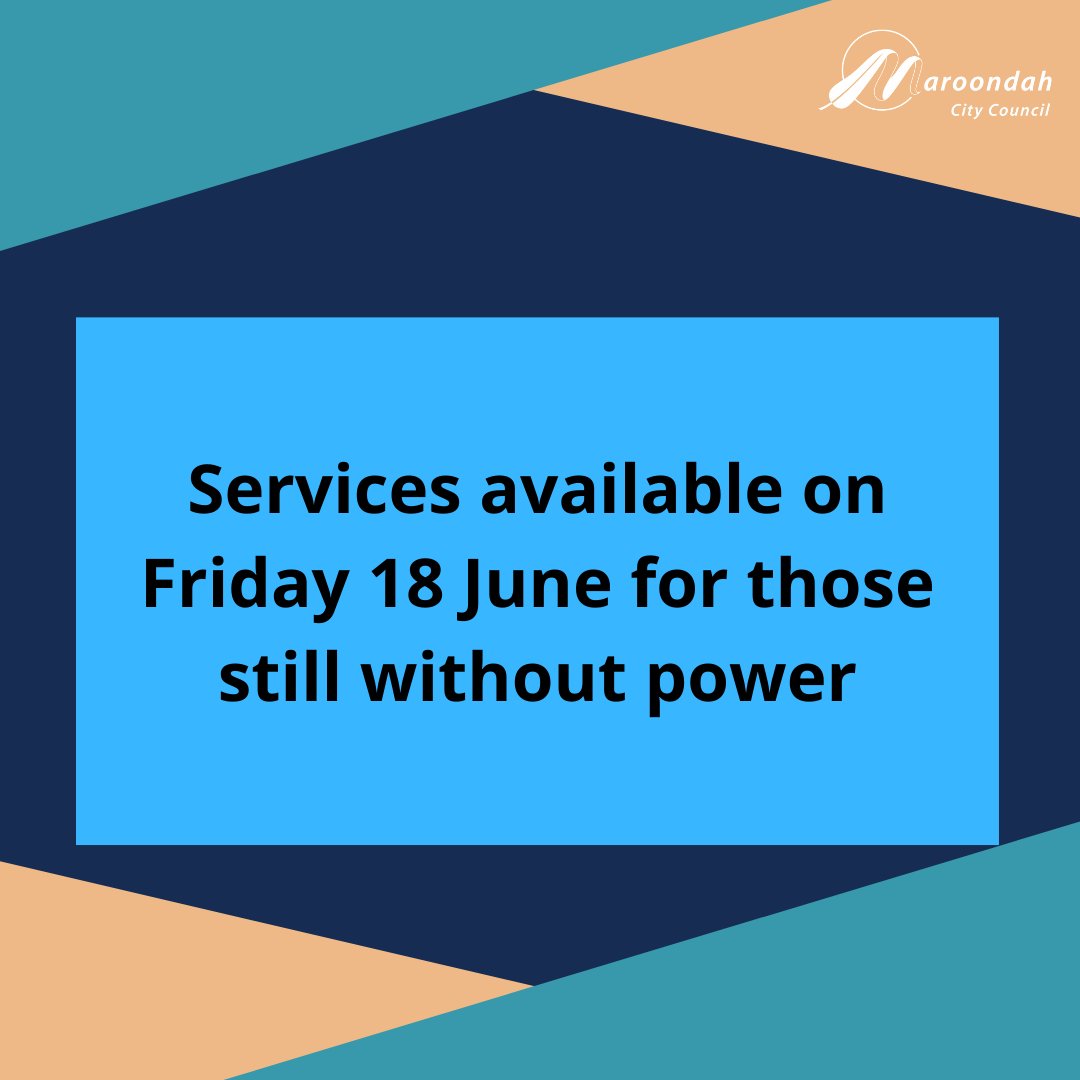 SERVICES FOR PEOPLE WITHOUT POWER TOMORROW 18 JUNE: Showers at Aquahub 9am to 11.30am| Device charging at Realm and Croydon Library| More: bit.ly/3vbG8N2