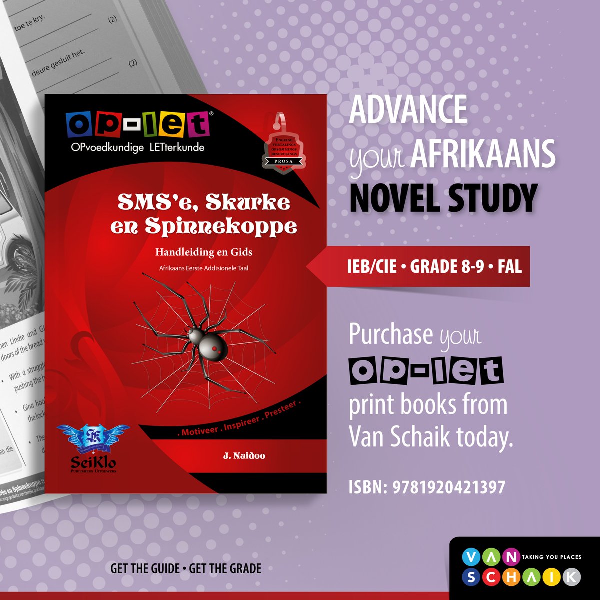vanschaik1's tweet photo. Seiklo Op-Let Guides are now available at Van Schaik. 🙃Perfect to use in the classroom, group and independent learning, coursework revision, and exam preparation. Contact or visit your nearest Van Schaik store now or buy it here https://t.co/pfBlbHXJts
#acethegrade #GetTheGuide https://t.co/00tEXfamoB
