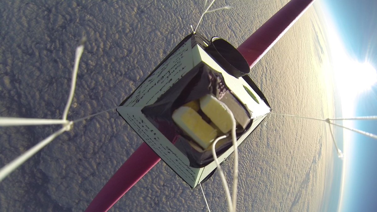 KSat_Stuttgart's tweet photo. It's launch day! Today KSat will attempt to launch #BUBBLE2, the second iteration of our high-altitude balloon project. Lift-off can occur between 10:00 to 16:00 CEST. It should reach an altitude of 30-35km with a flight time of about 2.5h. Follow along here for live updates! https://t.co/G8byKWyoHo