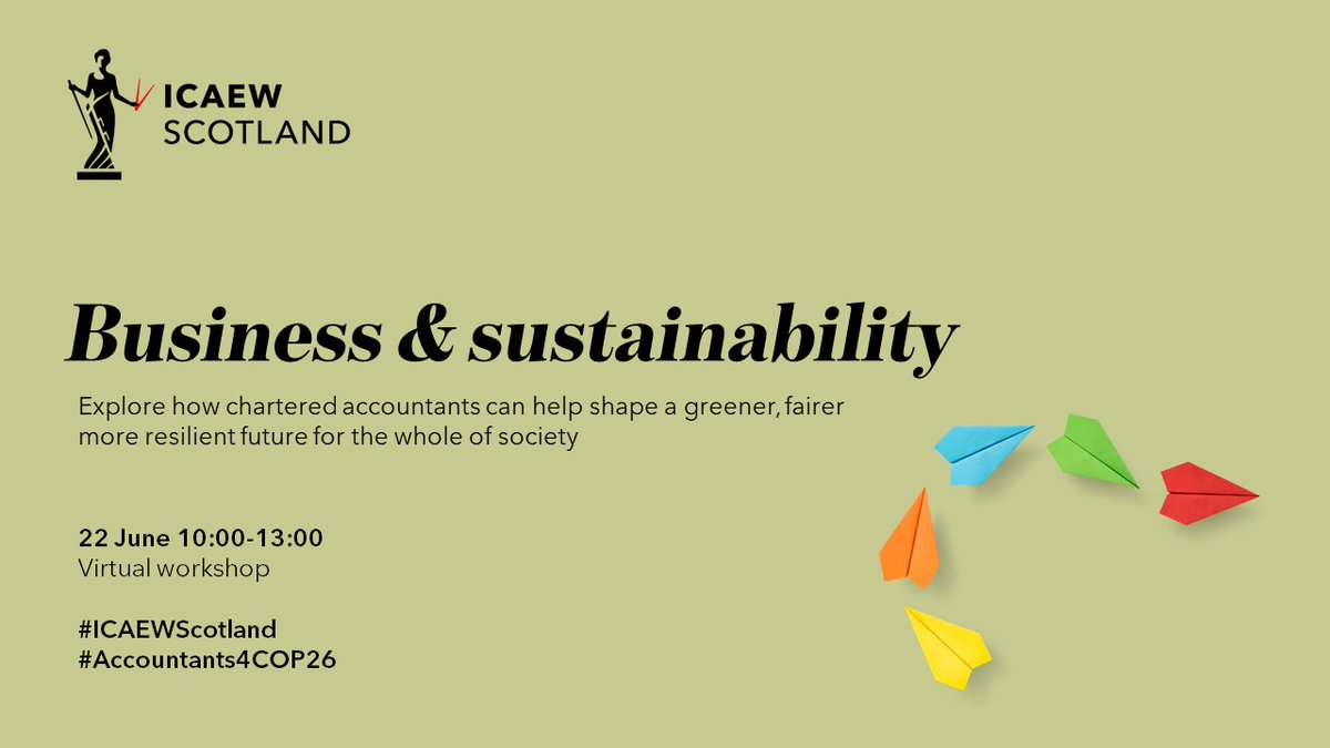 #ICAEWCharteredAccountants. Still time to reserve your place and join our workshop | themed discussions exploring #EnvironmentalStewardship #CorporateAndPersonalBehaviours 
#RoleOfGovernment 
#SustainableInvestment #DesigningEconomyThatMeetsSocietalNeeds. events.icaew.com/pd/20546/busin…