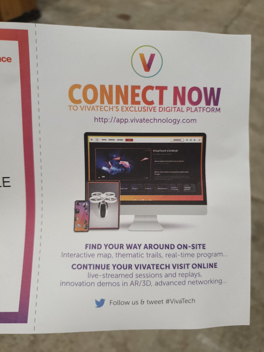 L'innovation à Vivatech c'est l'impression du badge papier obligatoire ...on marche sur la tête <a href="/VivaTech/">VivaTech</a>