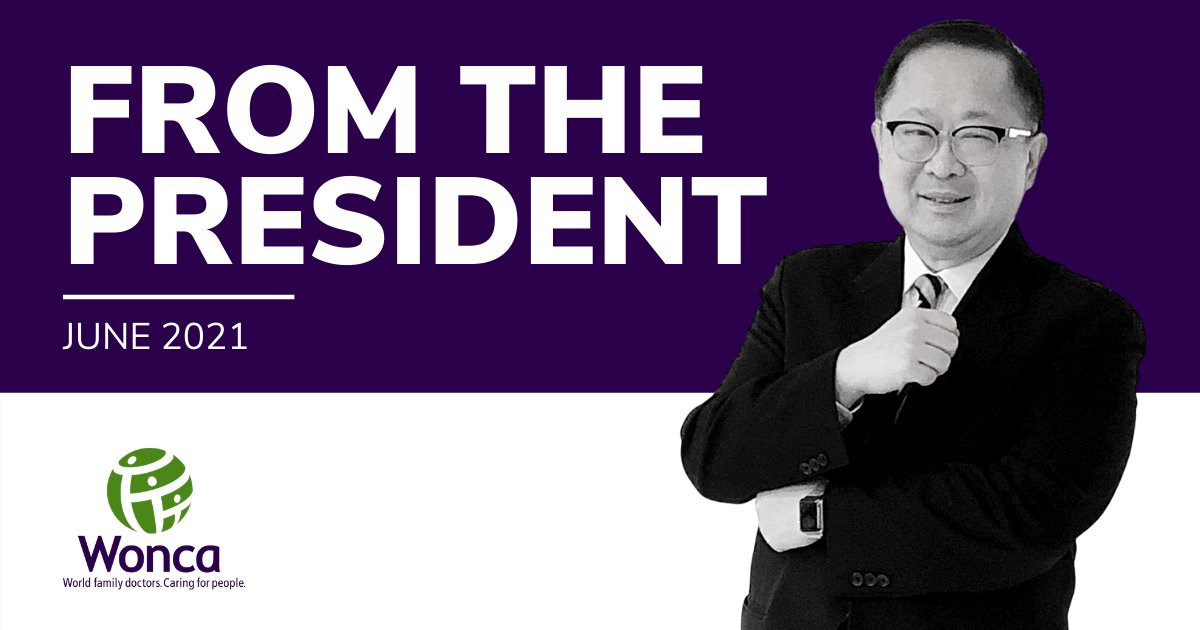 💬In his column for June, WONCA President Dr Donald Li (<a href="/WoncLi/">WONCADonaldLI</a>) describes the adaptation process and the adoption of new technologies to face Covid19 challenges and continue our mission.

📢 Read “From the President” here: bit.ly/3wB1wfY