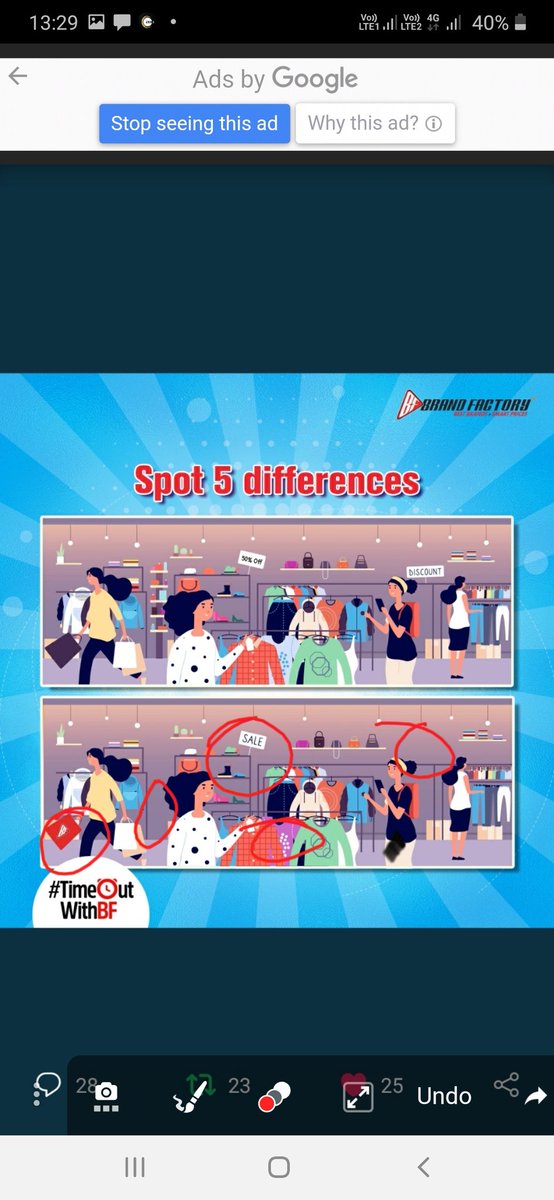 metromoghli's tweet image. Spotted 5 

#TimeOutWithBF #SpotTheDifference #SpotDifference #Contest #ContestAlert #BrandFactory #Discounts365Days