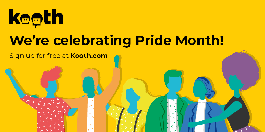 Let's Celebrate #Pride2021 Month 2021! If you or a young person you know needs a safe space to talk or celebrate pride, you can find support with #Kooth - a free online counselling and emotional wellbeing support service for up to 25 years in #Suffolk and #Norfolk  #wellbeing