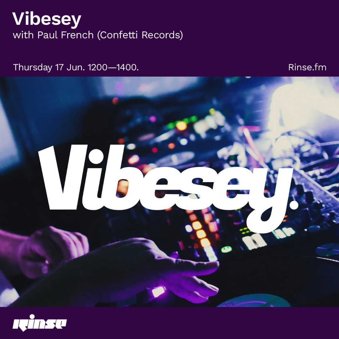 RinseFM's tweet photo. Next up it's @ukg_vibesey with #PaulFrench (@confettidigital) live on https://t.co/Q0ed1kLtwe + 106.8FM
#RinseFM https://t.co/wSHA0Xi9Xq