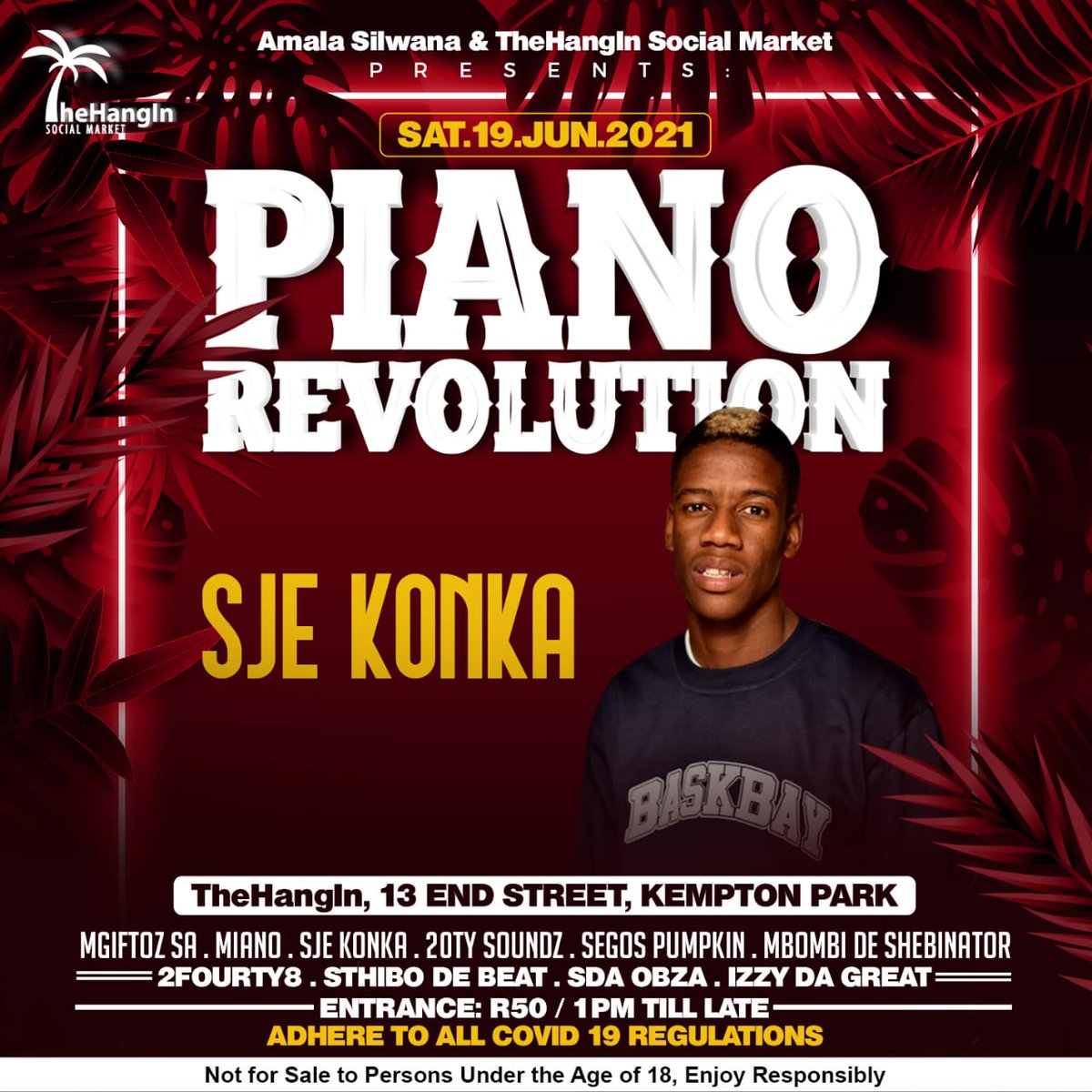 Sje Konka will be serving us the hard Soundz of Pheli this Saturday 19th June  🔥🚀
