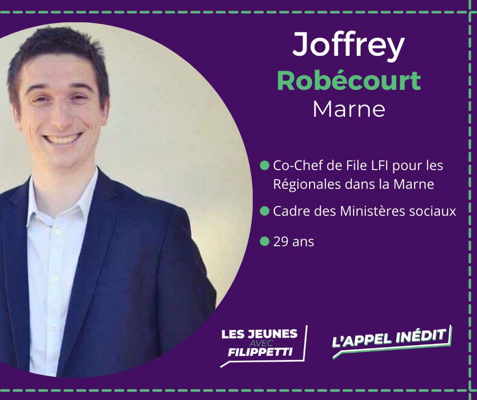 JAFilippetti's tweet photo. @appel_inedit laisse une grande place aux jeunes sur sa liste donc nous avons encore quelques candidat.e.s à vous présenter 😉

@alex_miot candidat en Meurthe-et-Moselle
@J_Robecourt candidat dans la Marne
#regionales2021 #GrandEst https://t.co/ubvfv55pLg