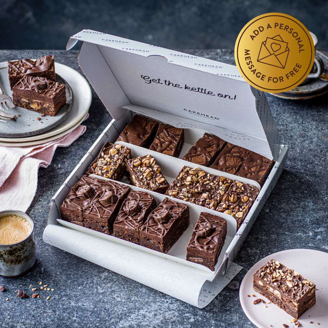 Treat your dads sweet tooth this Father’s day with 18 delicious brownies delivered directly to his door for just £22.50.. including delivery! With 18 portions.. there is plenty to share this weekend. Be sure to order before 1pm tomorrow for free Friday delivery!