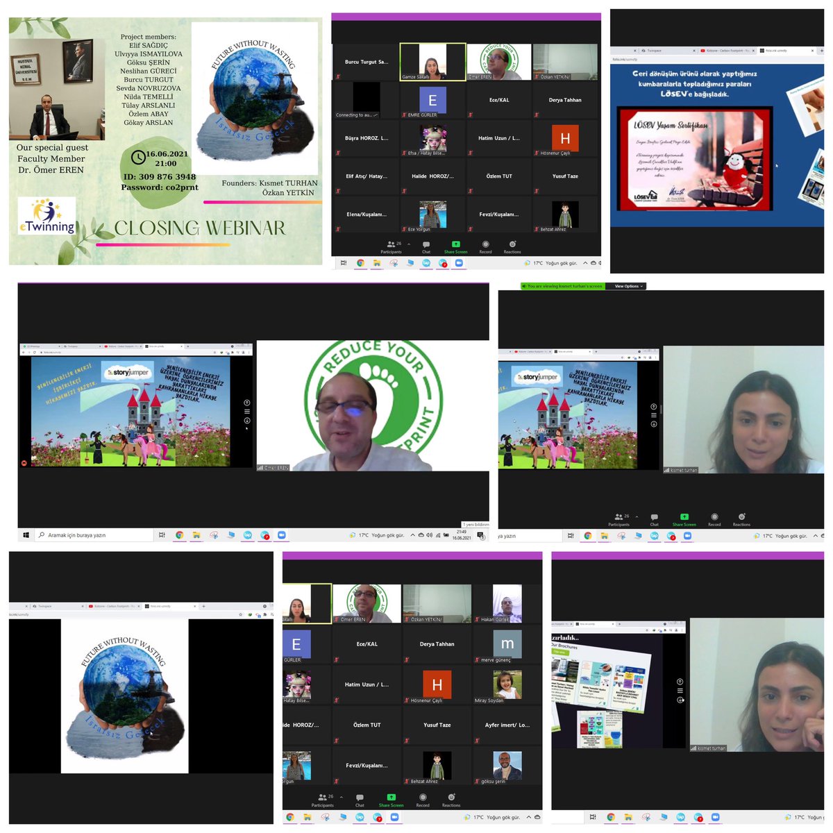 eTwProjects's tweet photo. Projemizi yaygınlaştırmak adına MKÜ Dr.Öğrt.Üyesi Sn. Ömer EREN’in de katılımıyla güzel bir final yaptık. Katılan herkese çok teşekkür ederiz. Doğamıza faydamızın dokunacağı başka projelerde görüşmek üzere..
@tretwinning @eTwinningDestek @zknytkn @anakrus05 @trhnksmet @gksusrn https://t.co/mDTTw1Ijps