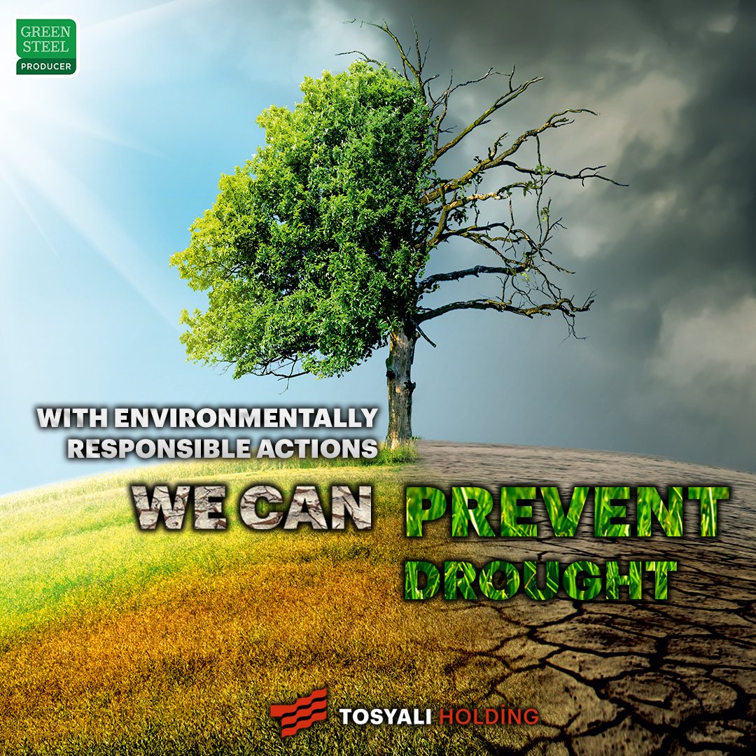 TosyaliHolding's tweet photo. 17 Haziran Dünya Çölleşme ve Kuraklıkla Mücadele Günü
Çevresel sorumluluk bilinciyle kuraklığa dur diyebiliriz.

17th June World Day to Combat Desertification and Drought
We can prevent drought with environmentally responsible actions.

#YaşamİçinTosyalı #YeşilÇelikÜreticisi https://t.co/kYkEDWQ0Ki