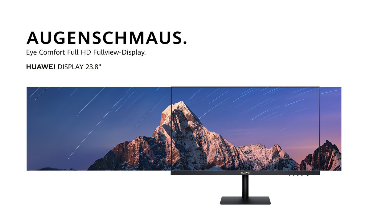 HuaweiMobileDe's tweet photo. Ein echter Hingucker: Das HUAWEI Display 23.8“ mit einer Screen-To-Body-Ratio von 90% und einem Betrachtungswinkel von 178 Grad und 1920 x 1080 Auflösung. https://t.co/BjX4TJC3Rb
#HUAWEI #HUAWEIDisplay https://t.co/RASQ1C0luh