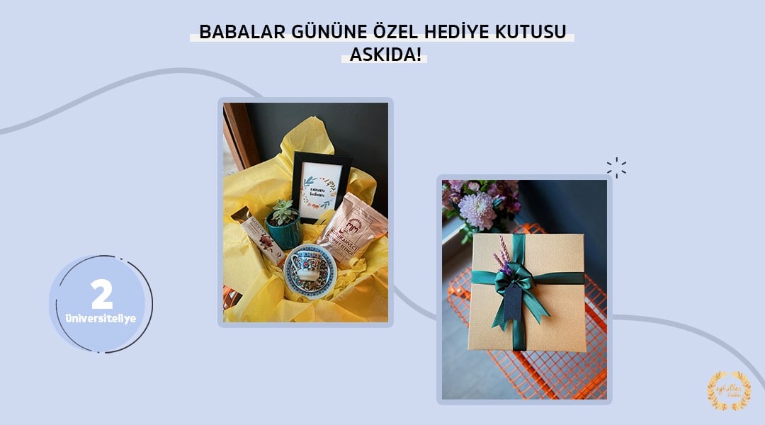 Askıda <a href="/EylullerDukkan/">Eylüller Dükkân</a> desteğiyle “Babalar Günü Özel Hediye Kutusu” var! RT’leyen 2 üniversiteliye hediye Detaylar: bit.ly/3q4lDB6