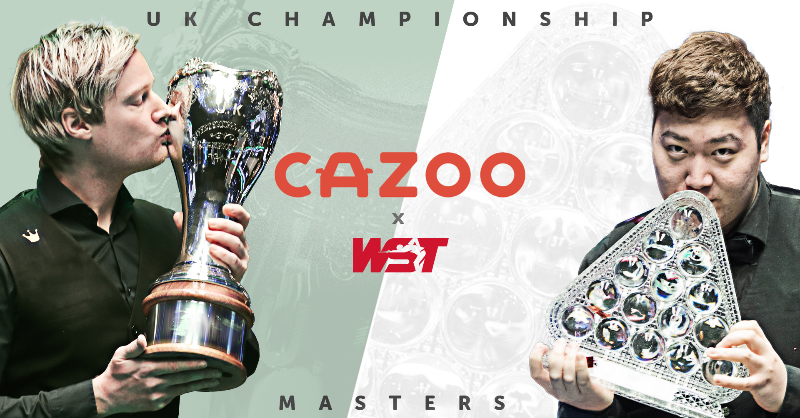 WeAreWST's tweet photo. We are delighted to have expanded our partnership with @CazooUK 

The UK’s leading online car retailer has become the principal sponsor of the Masters, UK Championship and Champion of Champions.

#WSTxCazoo