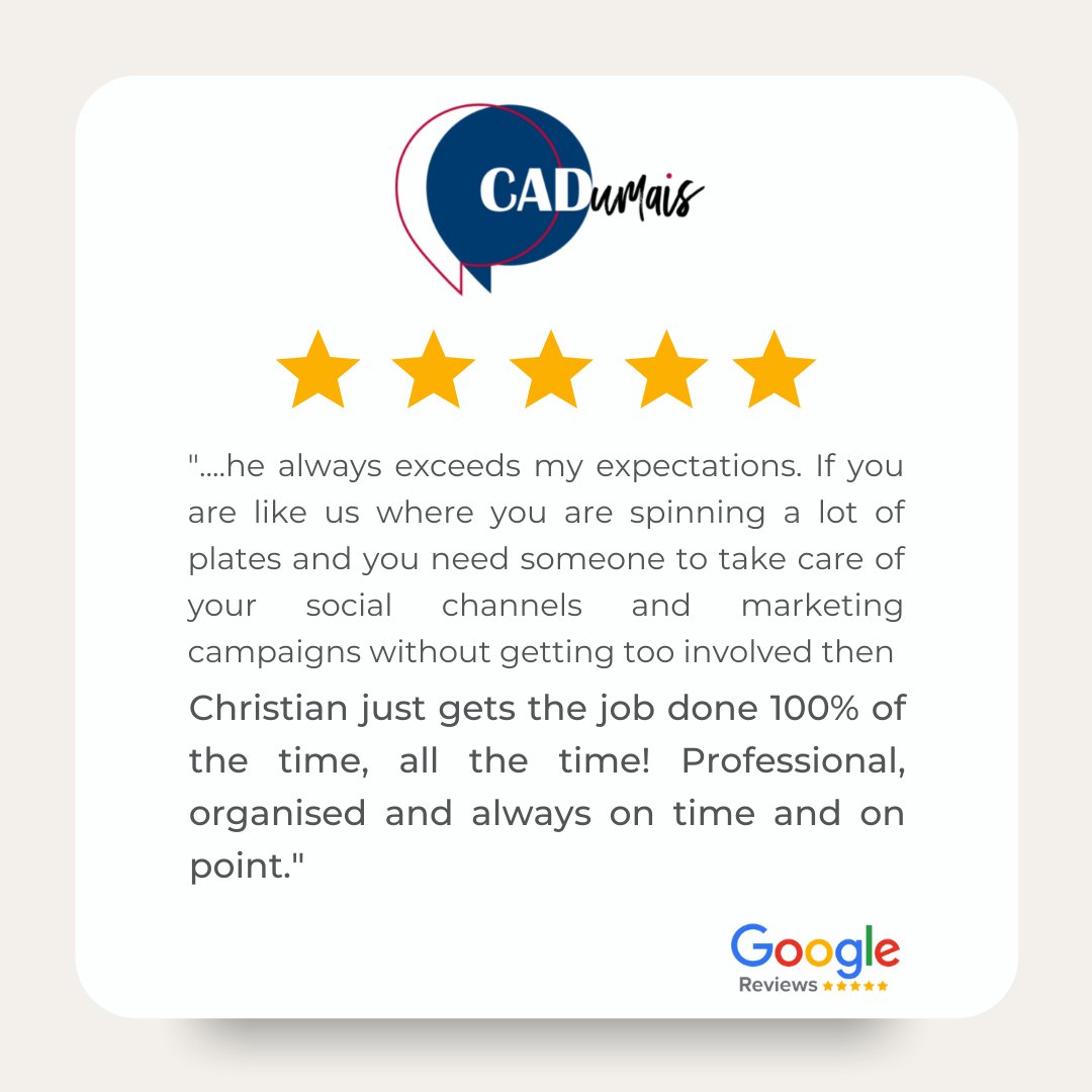 CADumaiscom's tweet photo. "Christian just gets the job done 100% of the time, all the time! Professional, organized and always on time and on point."
⭐️⭐️⭐️⭐️⭐️ 🙂
What can CADumais do for you?
➡️ https://t.co/vVp0V31O4j
#proofreader #languageaudits #writer #writing #publishing #socialmedia #wroclaw https://t.co/6Ykjn9LpoB