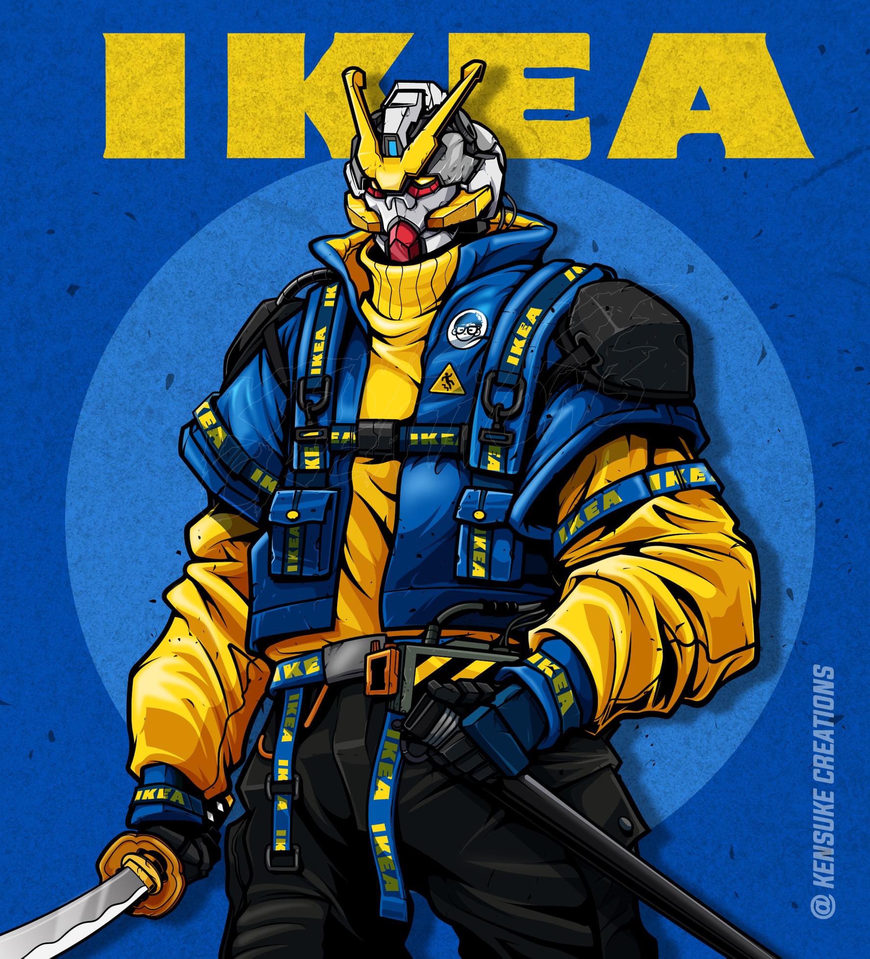 Official Kensuke Creations on X Pewdiepie just rated IKEA Dantalion Gundam a 10 out of 10 on his recent episode of meme review Big PP. https t UmGUNMc2wv X