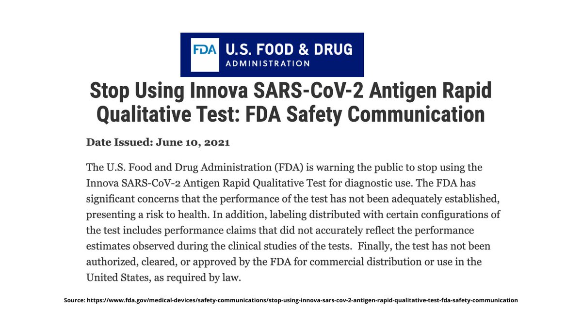 It's been a week since the Lateral Flow Test, the 'cornerstone' of the rapid testing programme in the UK, was comprehensively trashed by the US Government's regulator <a href="/US_FDA/">U.S. FDA</a>. "Stop Using Innova" was the message. Little has happened in the UK - but plenty in Ireland. 1/8