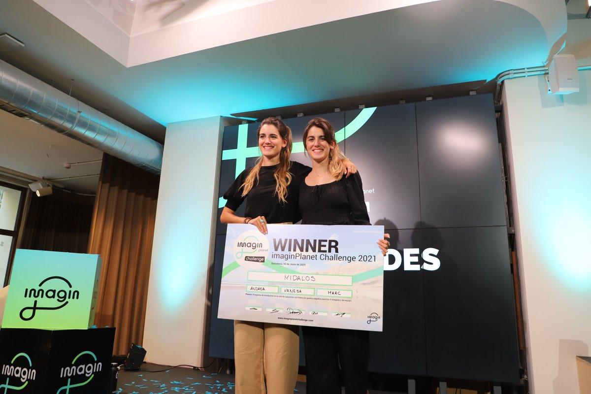 xavierverdaguer's tweet photo. FELICIDADES a #kidalos y #ecodeliver , equipos ganadores de la primera edición del #imaginPlanetChallenge , nos vemos en la incubación de #Lanzarote . Y felicidades a los 230 equipos participantes por vuestra aportación a un mundo mejor. GRACIAS @imaginersapp por hacerlo posible! https://t.co/IYGqooldCJ