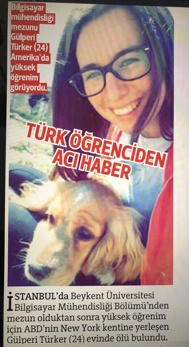 Çok üzücü bir haber ile güne başladım. Başarıları ile mutlu olduğum eski öğrencim Gülperi gencecik yaşta yaşamını kaybetmiş. Ailesine sabırlar diliyorum. Mekanı cennet olsun <a href="/BeykentUnv/">İstanbul Beykent Üniversitesi</a>