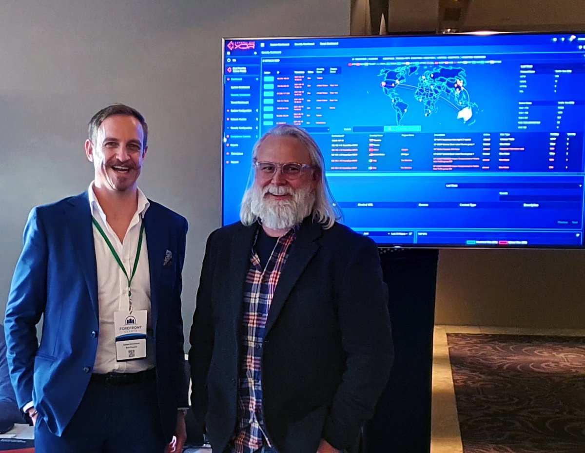 We were delighted to be given the opportunity to showcase our Crystal Eye XDR at today's Cyber Resilience Summit - NSW. It was a pleasure for our Business Manager Daniel to meet up with our partner David Perrett Chief Technology Officer at EFEX.
#CyberResilience #ForefrontEvents