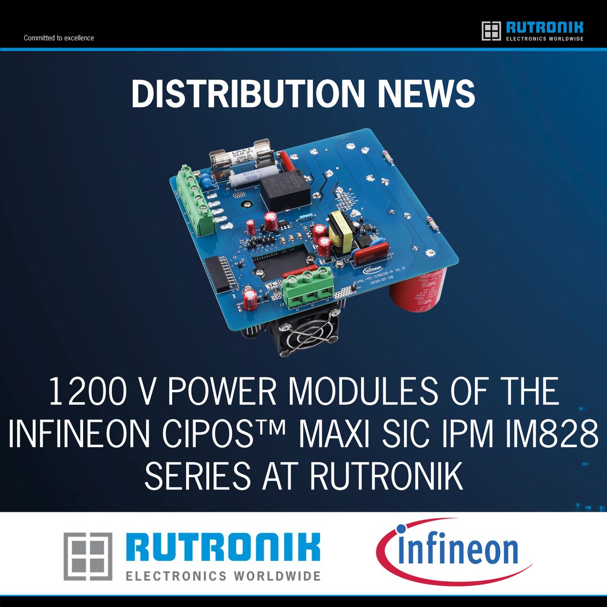 Rutronik's tweet photo. With smallest package to more design flexibility: the Infineon Technologies CIPOS™ Maxi SiC IPM
You want more information? Read on: https://t.co/MQDpJdKOa0
#rutronik #infineon #cipos #SiC #MOSFET #emitter #intelligent #power #modules #electronicsworldwide #Yourglobalbroadliner https://t.co/MPcXDh7xQx