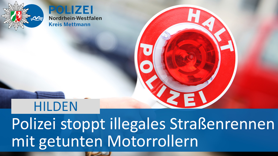 polizei_nrw_me's tweet image. #Hilden: Nach illegalem Rennen - Polizei beschlagnahmt zwei Motorroller. ▶ Hier geht es zur #Pressmeldung: 📝 fcld.ly/3072aww. #PolizeiME👮