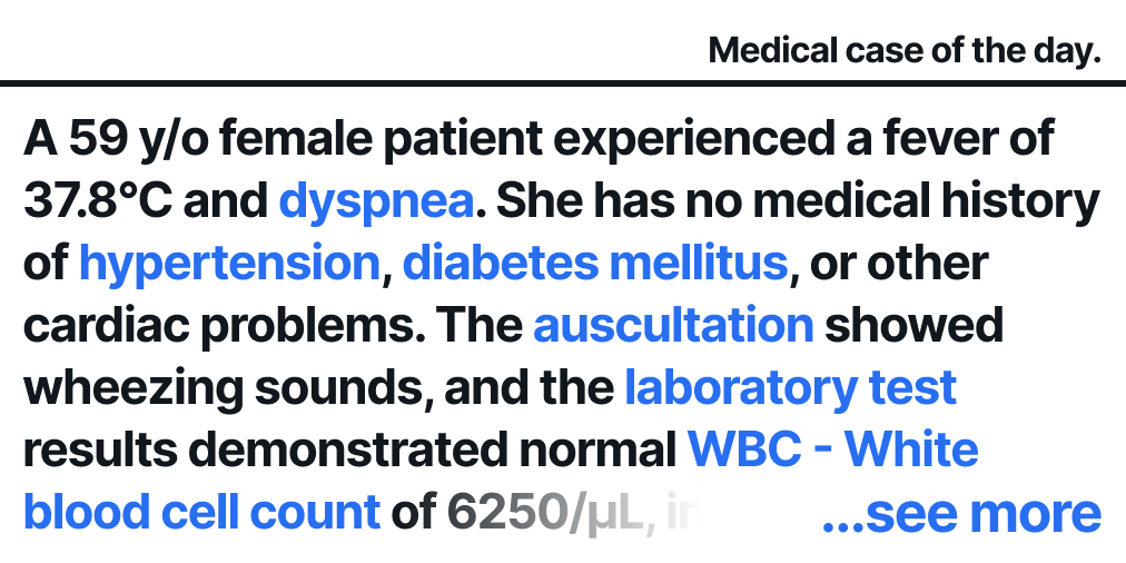 lepius_io's tweet photo. Curious about COVID-19 complications?
Try Lepius for free! https://t.co/STuwnEgOlp

#lepius #hospital #doctor #clinical #medical #medicaldoctor #medicalstudent #pulmonology #medicaldoctors #immunology #neurology #dermatology #covid #covid19 #complication #diagnosis https://t.co/pwzWnaqVzU
