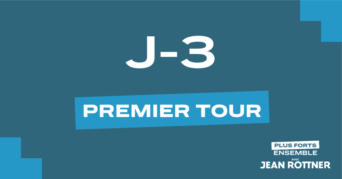 J-3 avant le 1er tour
Avez-vous pensé à la #procuration ? Non ?  😉 + d'infos sur : bit.ly/3cMju7q
Si vous ne savez pas à qui confier votre procuration, trouvez sur jevoterottner.fr une personne de confiance pour voter pour vous.
#JeVoteRottner #Régionales2021