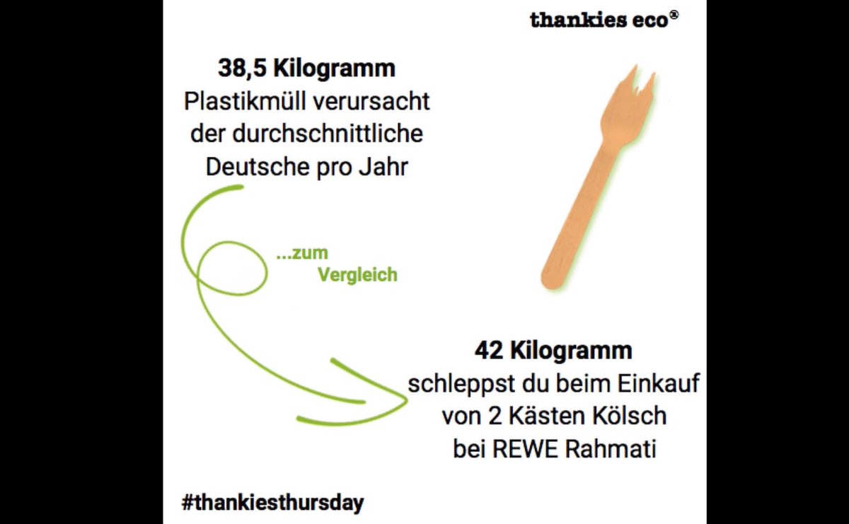 ThankiesE's tweet photo. #thankiesthursday 
Hättet ihr gedacht, dass es so viel Plastik ist? 
Weiterhin viel Spaß beim #vergleichen und #plastikmüllvermeiden 

#domtogo #facts #future #nachdenken #keinplastik #nachhaltigkeit #holzbesteck #thankieseco  #koelner_dom @koeln #Koeln #ThrowbackThursday https://t.co/YZypHESspr