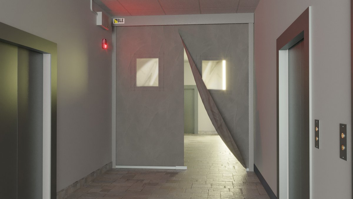 FireCurtains's tweet photo. The BLE Smoke &amp; Fire Egress curtain allows for even faster emergency evacuation through a deployed fire curtain.

Watch here -
https://t.co/xd2cIEVZpT

#FireSafety #BLESmokeandFire #Firecurtains https://t.co/blaoBfu5CC