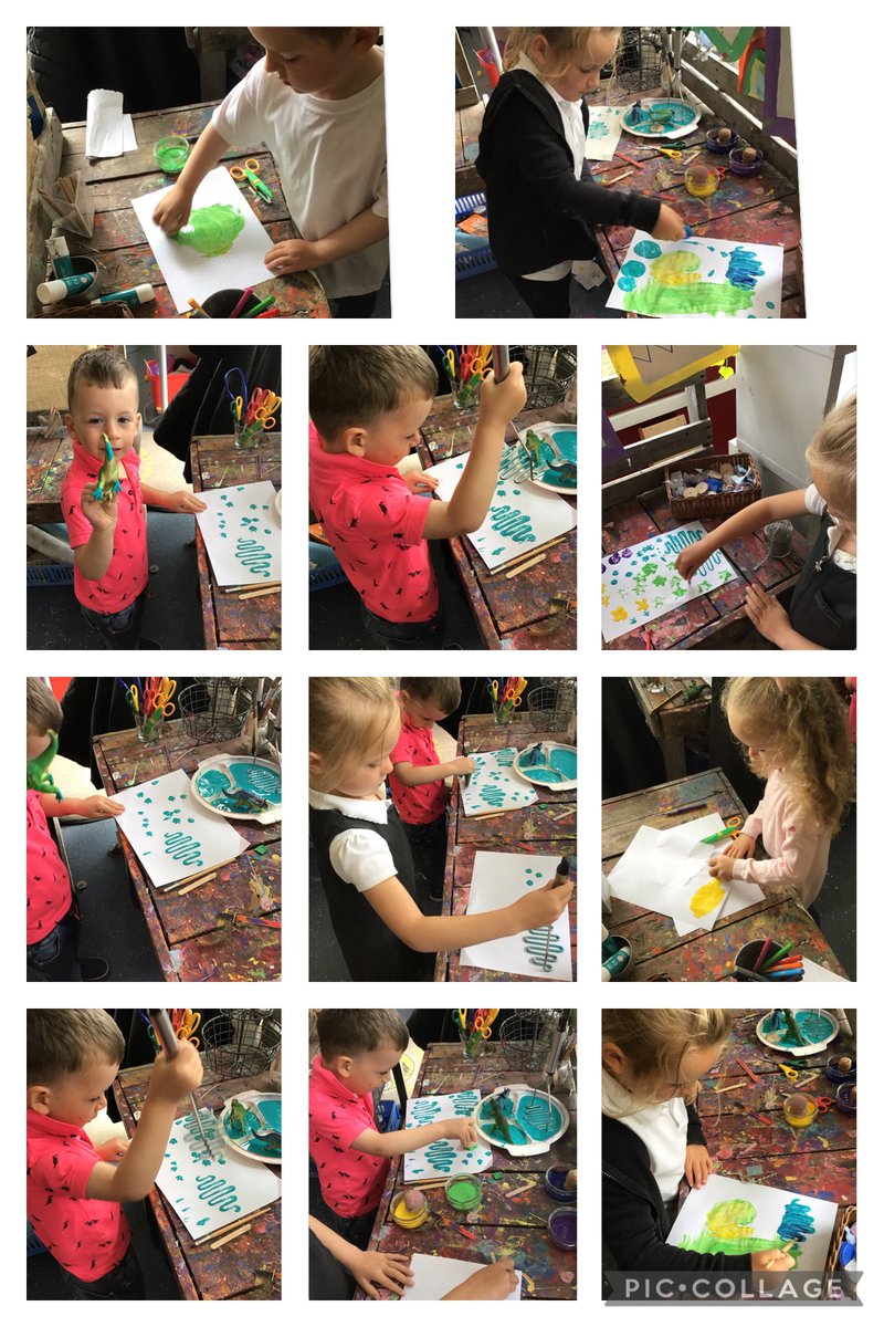 BowhouseBairns's tweet photo. Our wee people @BowhouseBairns have been exploring different provocations to mark make. “That’s squiggles”, “it look like waves”, “I made a circle”, “ blue and yellow make green”. These are only a few of their comments. @alicesharp66 @FalkirkELC #literacy #finemotorskills https://t.co/fSFRxR18lX