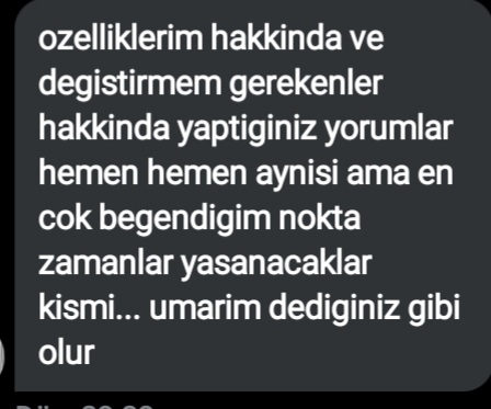 Kahve falı, yıldızname ve el falı için yazabilirsiniz