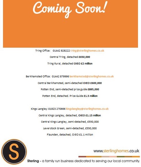 If you are not registered you will no doubt be missing out on these beautiful homes due to come to the market shortly! If you are moving or thinking of moving give the office a call to ensure you are the first to know about all our new instructions!