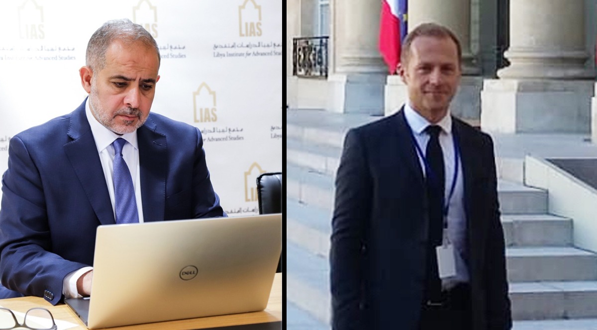 ihyalibya2030's tweet photo. Aref #Nayed of met virtually on Wed from #Benghazi with Special Envoy of #France, Paul #Soler to discuss #Berlin_II, holding of #Direct_Presidential and Parliamentarian Elections on time #24_Dec 2021,and importance of exit of all #foreign_forces and #mercenaries from #Libya https://t.co/9qUzxewjUZ