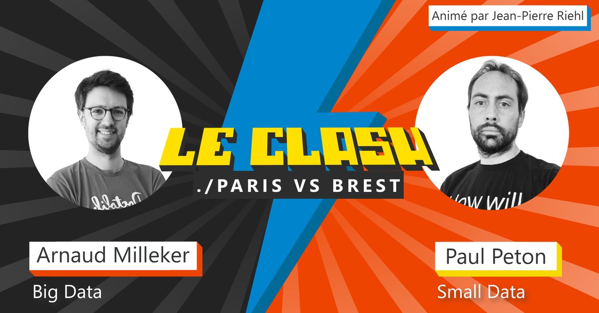 msdev_fr's tweet photo. 🔜 Le dernier affrontement avant l'été is coming ! 🥊 #LeClash c'est le 29/06 à 12h30 et on t'attend avec @millekerar et @paulpeton qui défendront respectivement Big Data vs. Small Data, sous l'œil avisé de @djeepy1 leur MC de choc ! Inscris toi 👇