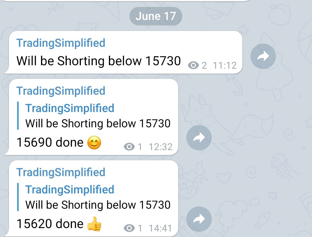 TradingSimplifd's tweet image. #Nifty #nifty50 #StockMarket 

We no need to trade everyday just because we r trader. Waiting patiently is the key.