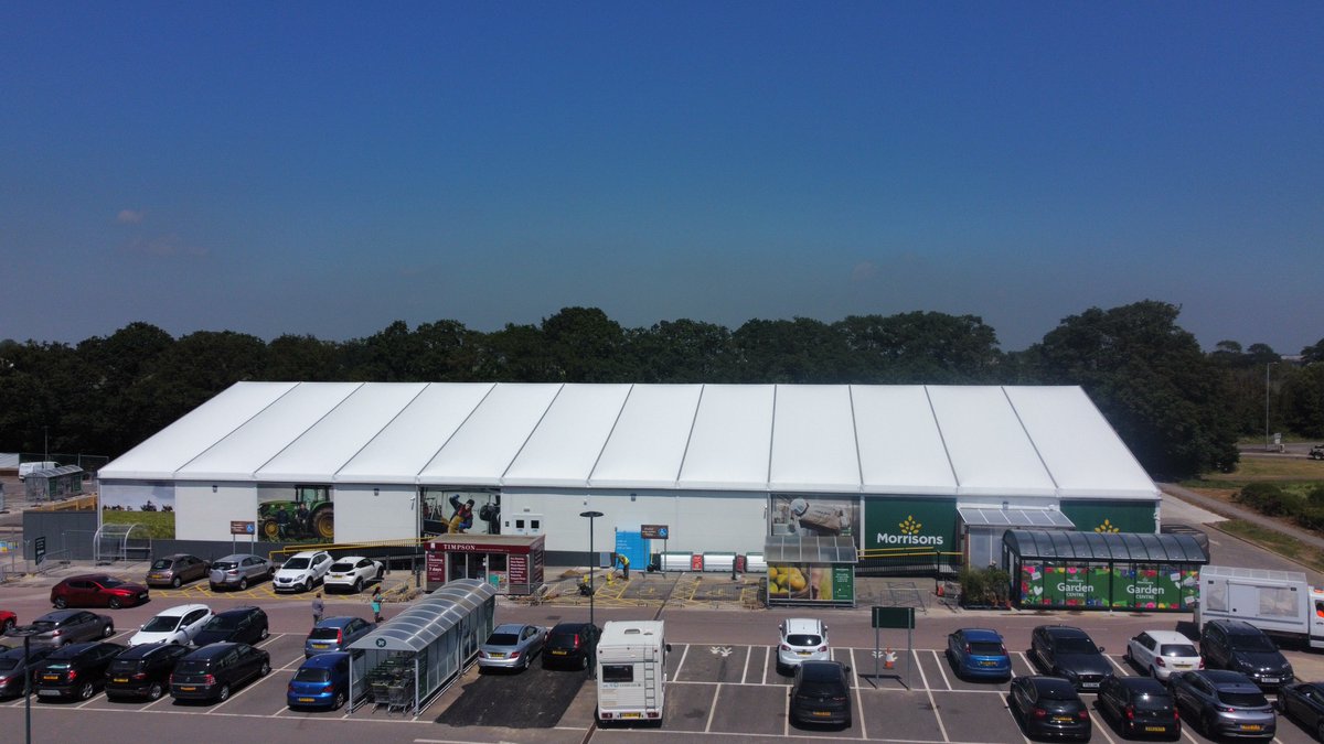 Great to see the temporary store open <a href="/Morrisons/">Morrisons</a> Little Clacton today. This will allow for the existing store to be demolished and a brand new store built built. Looking forward to starting work on it in the next few weeks! #retail #newstore