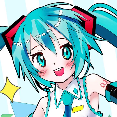 楽しそうな初音ミクさん🎵 