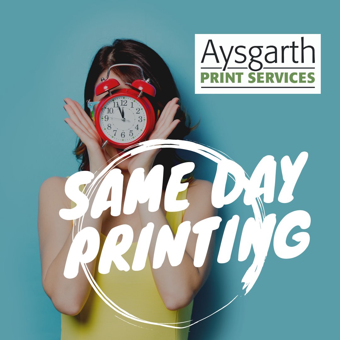 AysgarthPrint's tweet image. We Offer Same day print on some items at no extra cost !
Get in touch to find out more. 
sales@aysgarth-services.co.uk or 01708 757999

#samedayprint#shoplocal#printlocal#leaflets
#smallbusinesses#Romford#printpartners#printing