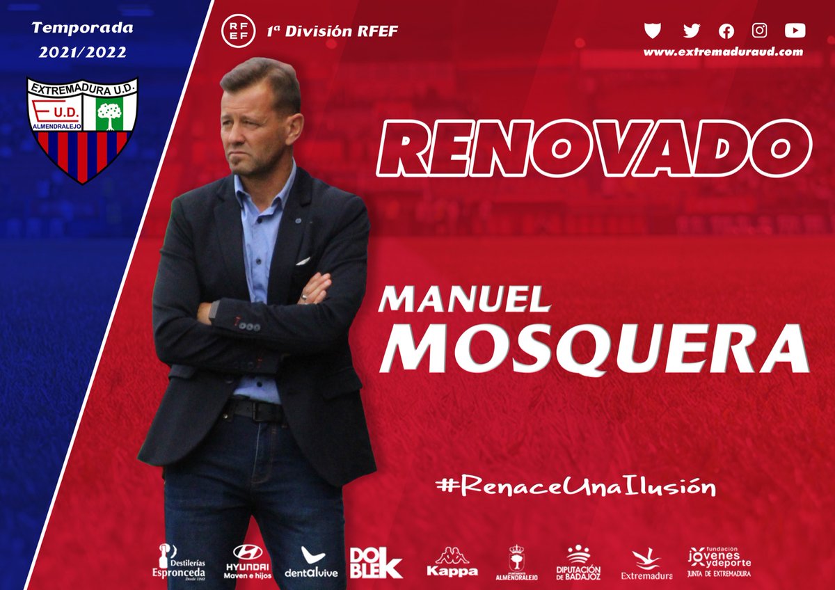 EXT_UD's tweet photo. 𝐎𝐅𝐈𝐂𝐈𝐀𝐋

Manuel Mosquera seguirá siendo entrador azulgrana las próximas tres temporadas.

¡Manuel, encantados de seguir caminando juntos!
#RenaceUnaiLusión

+info https://t.co/LiXSaApNwz https://t.co/nQdCZl6vmU