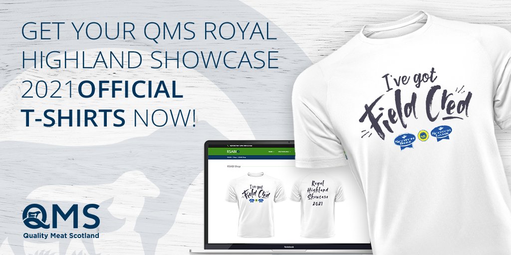 qmscotland's tweet image. Our @ScotlandRHShow t-shirts are on sale now! Head to rsabi.org.uk/T-shirts to buy yours.

#RHShowcase2021 #makeitscotch #makeitwithcred #meatwithintegrity @RSABI