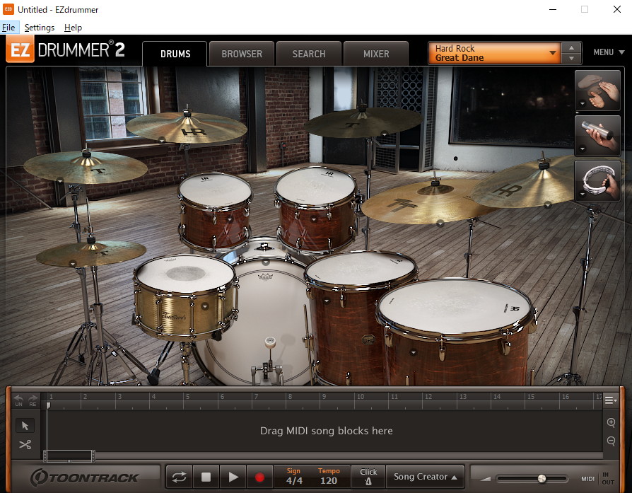 junmanN364's tweet image. EZ DRUMMER2 HARD ROCK EZX DRUMS. BY BOB ROCK.のプリセットGraet Daneは完全にMetallicaのBlack Albamのドラムmixだ！ハイファイかつ、アンビエント感、完璧！凄い。#bobrock #ezdrummer #metallica