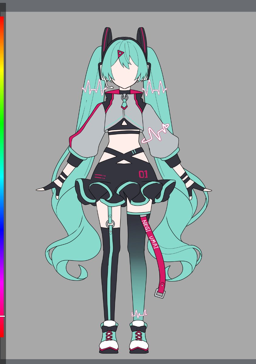 初音ミク 「何かスポーティーな感じ 」|マスもふﾌﾟﾝのイラスト