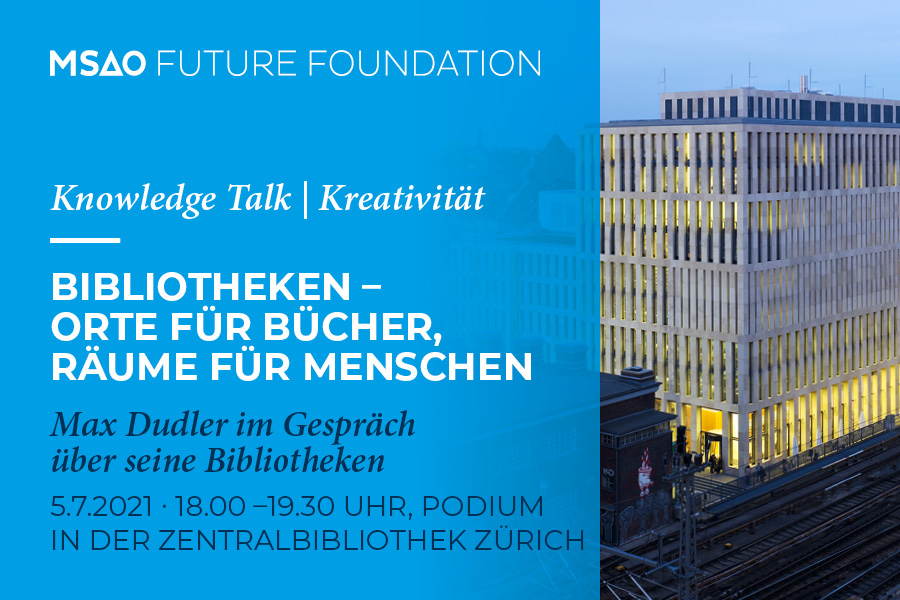 ZBZuerich's tweet photo. Sind Bibliotheken der nächste Architekturhype? Architekt Max Dudler diskutiert mit @oesterheld_c und Rudolf Mumenthaler am 5.7. über die gesellschaftliche Rolle und die Architektur von Bibliotheken im 21. Jahrhundert. https://t.co/Rrsjy2d8iu https://t.co/vlkOkHZ1WI