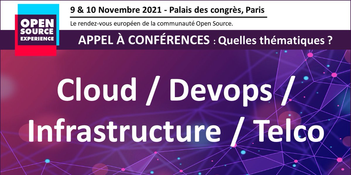 Pole_Systematic's tweet photo. 📣Open Source Experience @OSXP_Paris rendez-vous européen de l’#OpenSource #OSXP2021 avec le @HubOpenSource @Pole_Systematic , participez au #CFP &amp; proposez votre talk : #containers, #microservices, #cloud; vRAN, virtualisation, #5G, #DateCenter 👉https://t.co/ypLAvYTyXu https://t.co/QlBV8MPprV