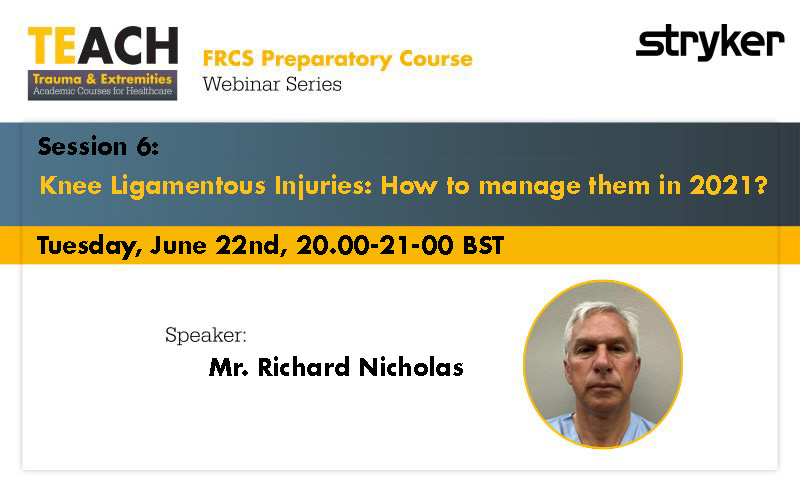 Join us on Tuesday June 22nd for a #FRCS session on Knee Ligamentous Injuries: How to manage them in 2021

Register now: stryker.zoom.us/webinar/regist…