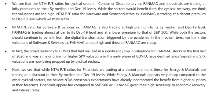 _____JustMe__'s tweet image. @BarclaysIB | Equity📈 Compass 🧭

&amp;gt; Current Sector Allocations shows that among the defensive sectors - the NTM P/E ratios for #Utilities &amp;amp; #RealEstate &amp;amp; #CommServices ex. #FANMAG are trading at a decent premium to their 5y median and Dec. 2019 levels