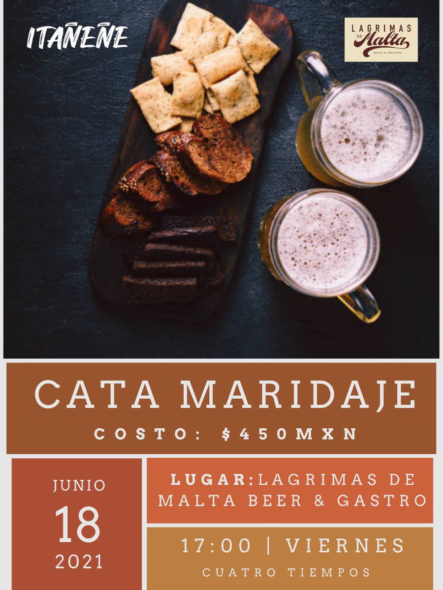Mañana nos vemos en la CDMX En @lagrimasdemalta  cata maridaje que no te puedes perder.