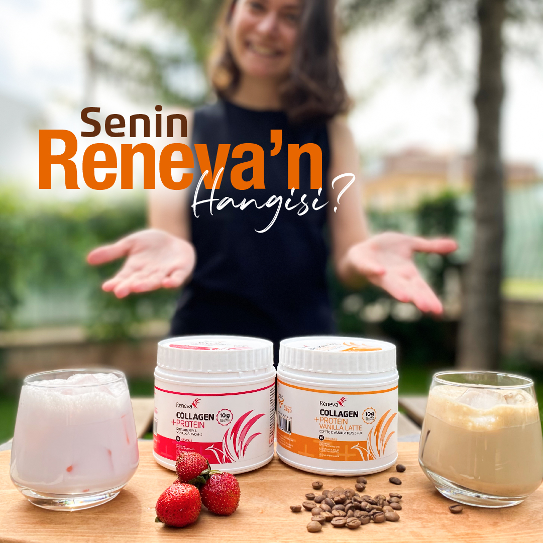 RenevaLife's tweet photo. Yazın en güzel yanı soğuk içecekler. Peki senin favori buzlu Reneva'n hangisi? 
Hyaluronik Asit, C ve B vitaminleri ile zenginleştirilmiş Reneva Collagen Protein Vanilla Latte mi yoksa Reneva Collagen Protein Strawberry &amp; Vanilla mı?🍨 🍓

#collagen #kolajen #kendiniyenile https://t.co/ZKkLtt5GaV