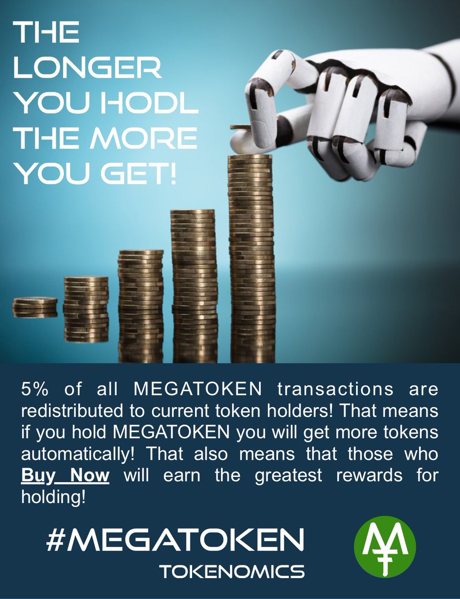 megatoken_io's tweet photo. The longer you #HODL the more #MEGATOKEN you get! 🚀 #cryptoworld #cryptotrading #bsc https://t.co/pyZF0vw5ai