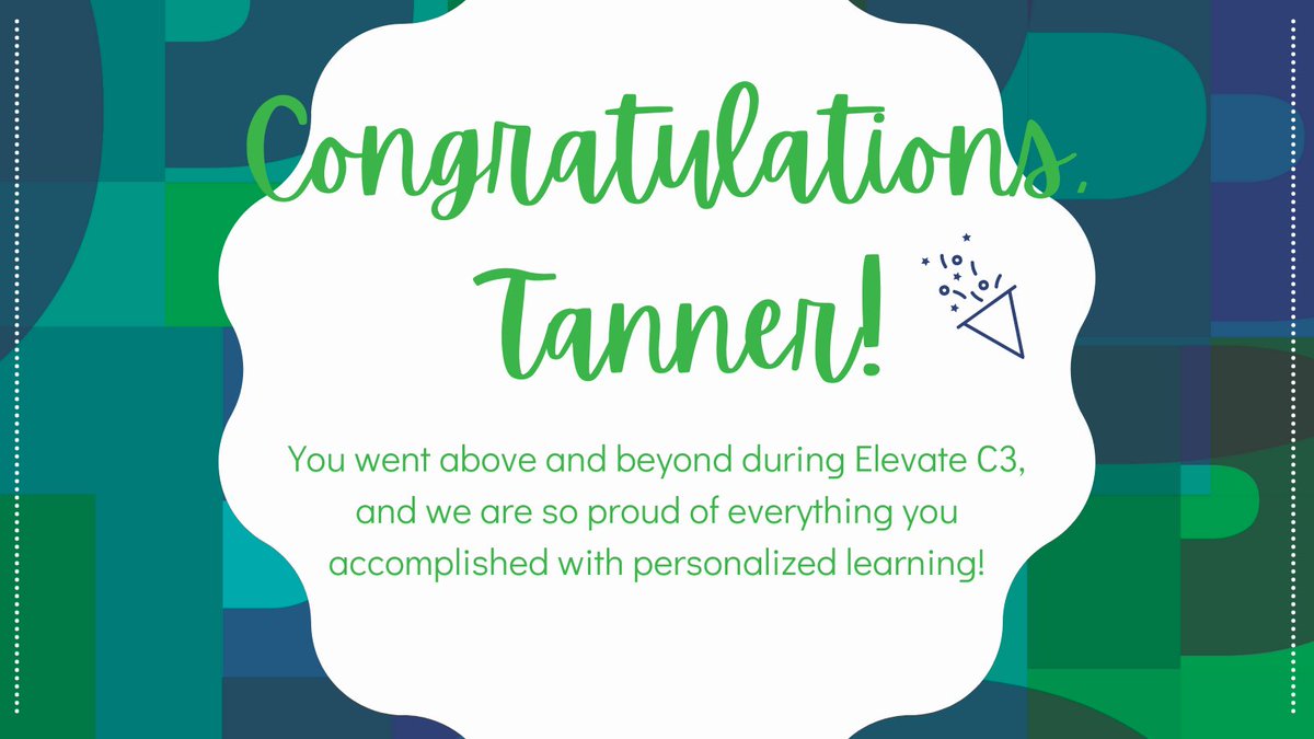 CPS_PL's tweet photo. Congratulations today to @TannerElem who has grown so much during Elevate C3. Tanner’s dedicated team of passionate teacher leaders has done an incredible job strategically spreading &amp; elevating existing best practices to support their #personalizedlearning journey. https://t.co/JDVHSmVhjF